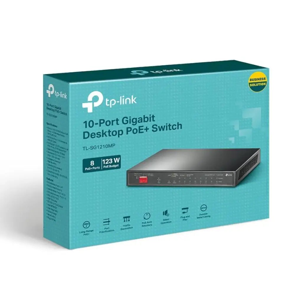 TP-Link TL-SG1210MP Switch 8xGb PoE+ 2xGb 1xSFP - detalle