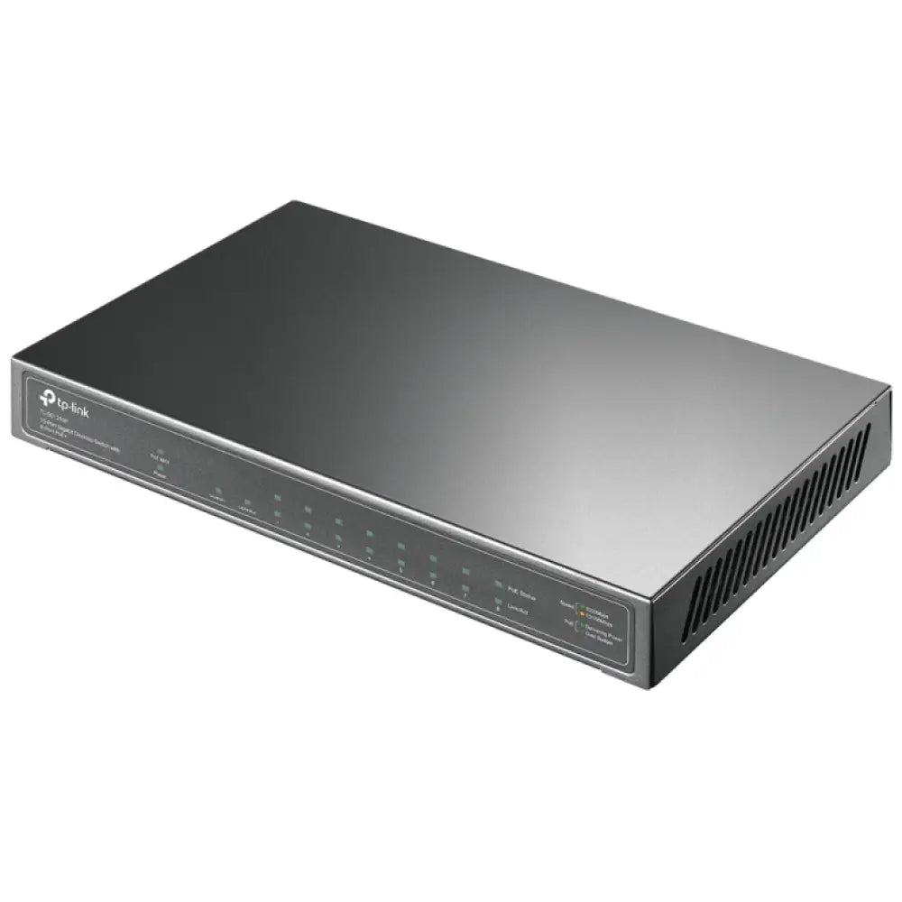 TP-Link TL-SG1210P switch No administrado Gigabit Ethernet (10/100/1000) Energía sobre Ethernet (PoE) Gris - detalle