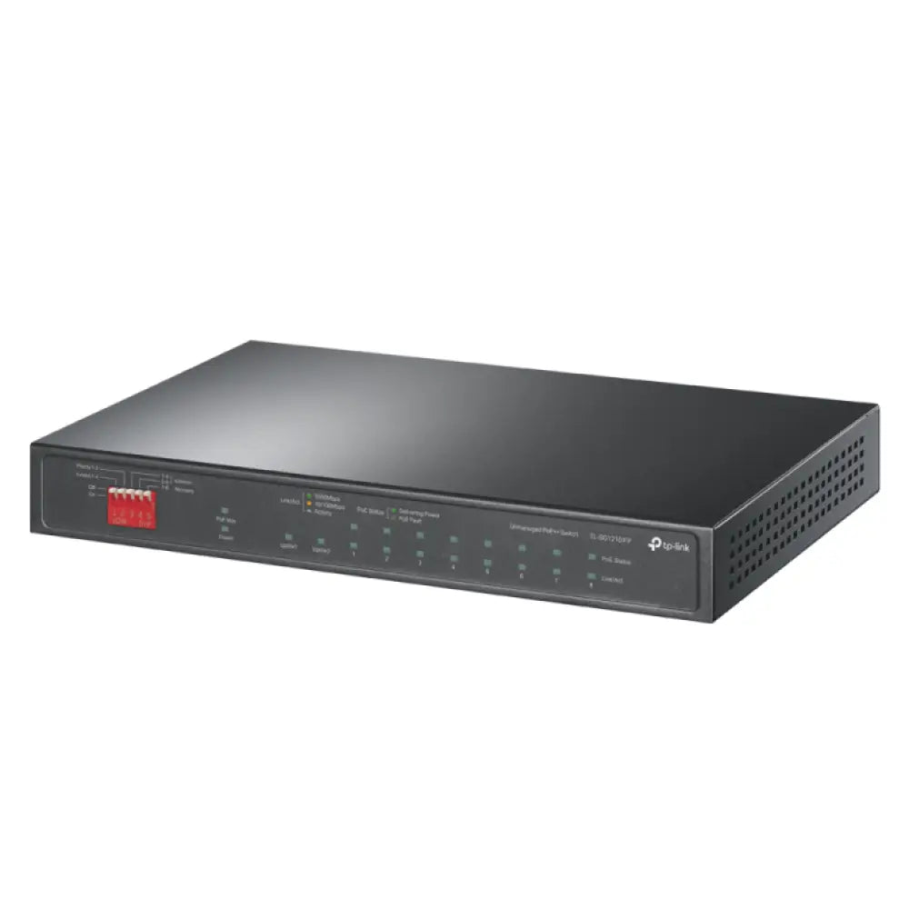 TP-Link TL-SG1210PP switch No administrado Gigabit Ethernet (10/100/1000) Energía sobre Ethernet (PoE) Negro - detalle