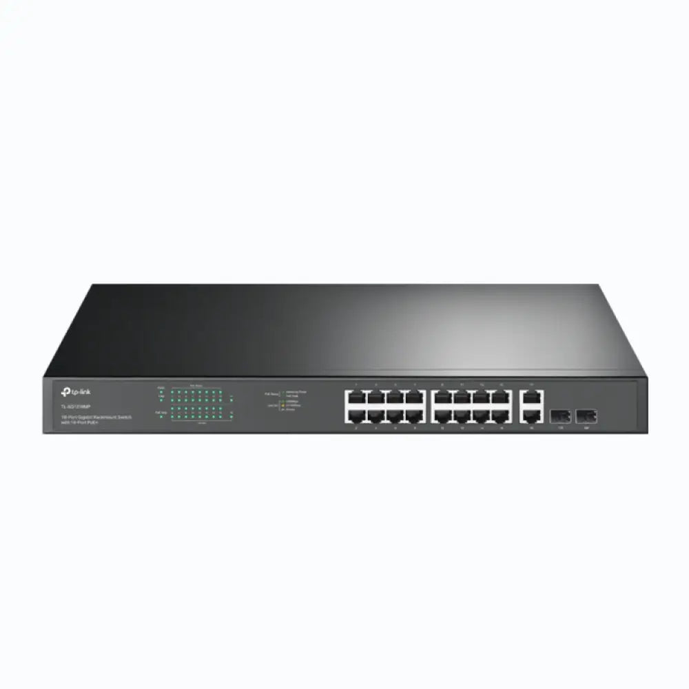 TP-Link TL-SG1218MP switch No administrado Gigabit Ethernet (10/100/1000) Energía sobre Ethernet (PoE) 1U Negro - detalle
