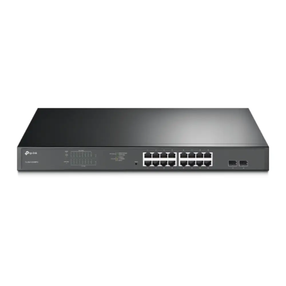 TP-Link TL-SG1218MPE Gestionado L2 Gigabit Ethernet (10/100/1000) Energía sobre Ethernet (PoE) 1U Negro - detalle