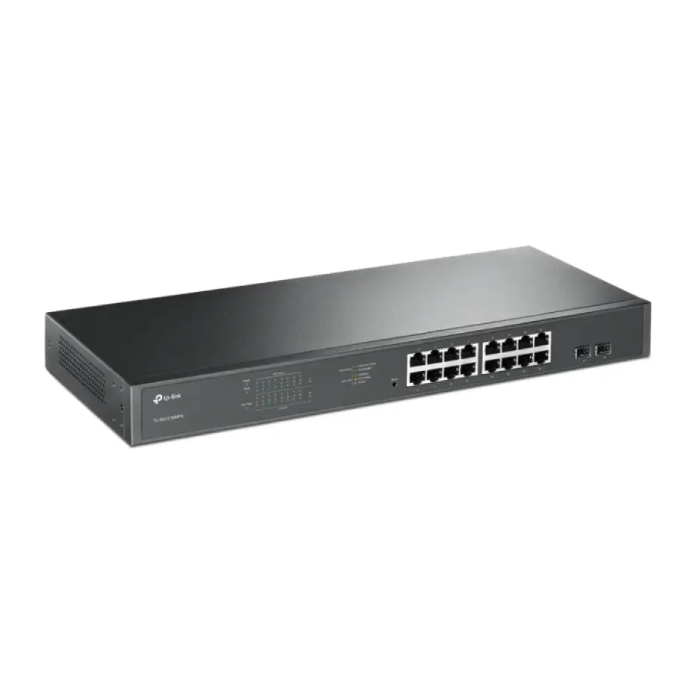 TP-Link TL-SG1218MPE Gestionado L2 Gigabit Ethernet (10/100/1000) Energía sobre Ethernet (PoE) 1U Negro - detalle