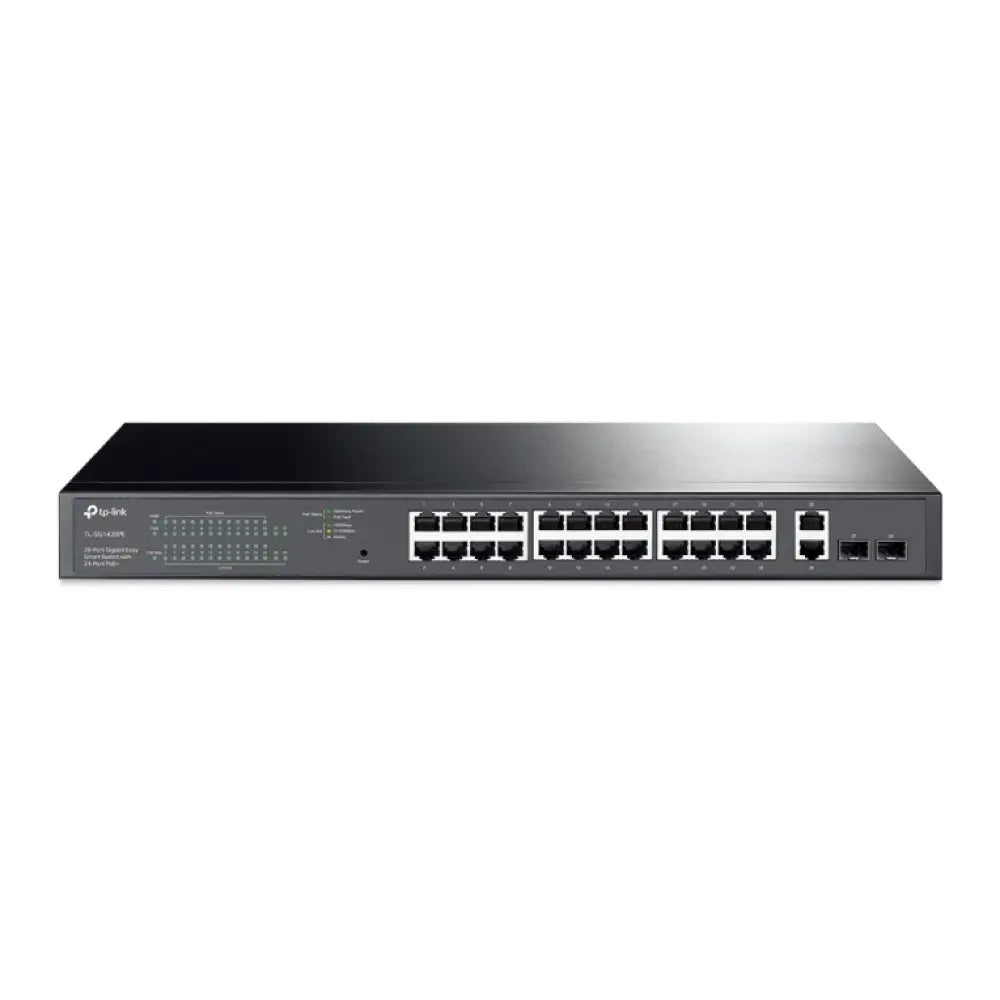 TP-Link TL-SG1428PE switch Gestionado L2 Gigabit Ethernet (10/100/1000) Energía sobre Ethernet (PoE) 1U Negro - detalle