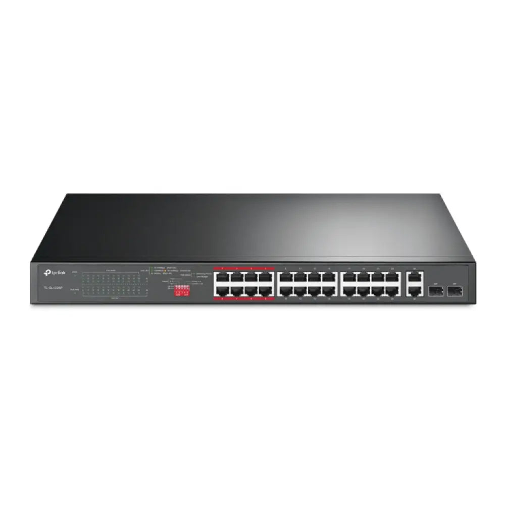 TP-Link TL-SL1226P switch No administrado Gigabit Ethernet (10/100/1000) Energía sobre Ethernet (PoE) 1U Gris - detalle