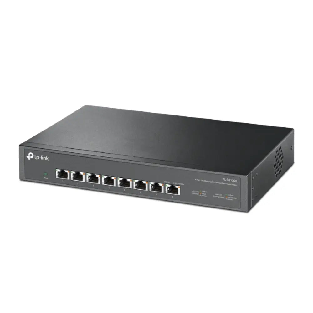 TP-Link TL-SX1008 switch No administrado 10G Ethernet (100/1000/10000) 1U Negro - detalle