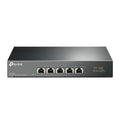 Interruptor no administrado TP-Link TL-SX105 con 5 puertos Ethernet 10G en color negro, ideal para conexiones rápidas.