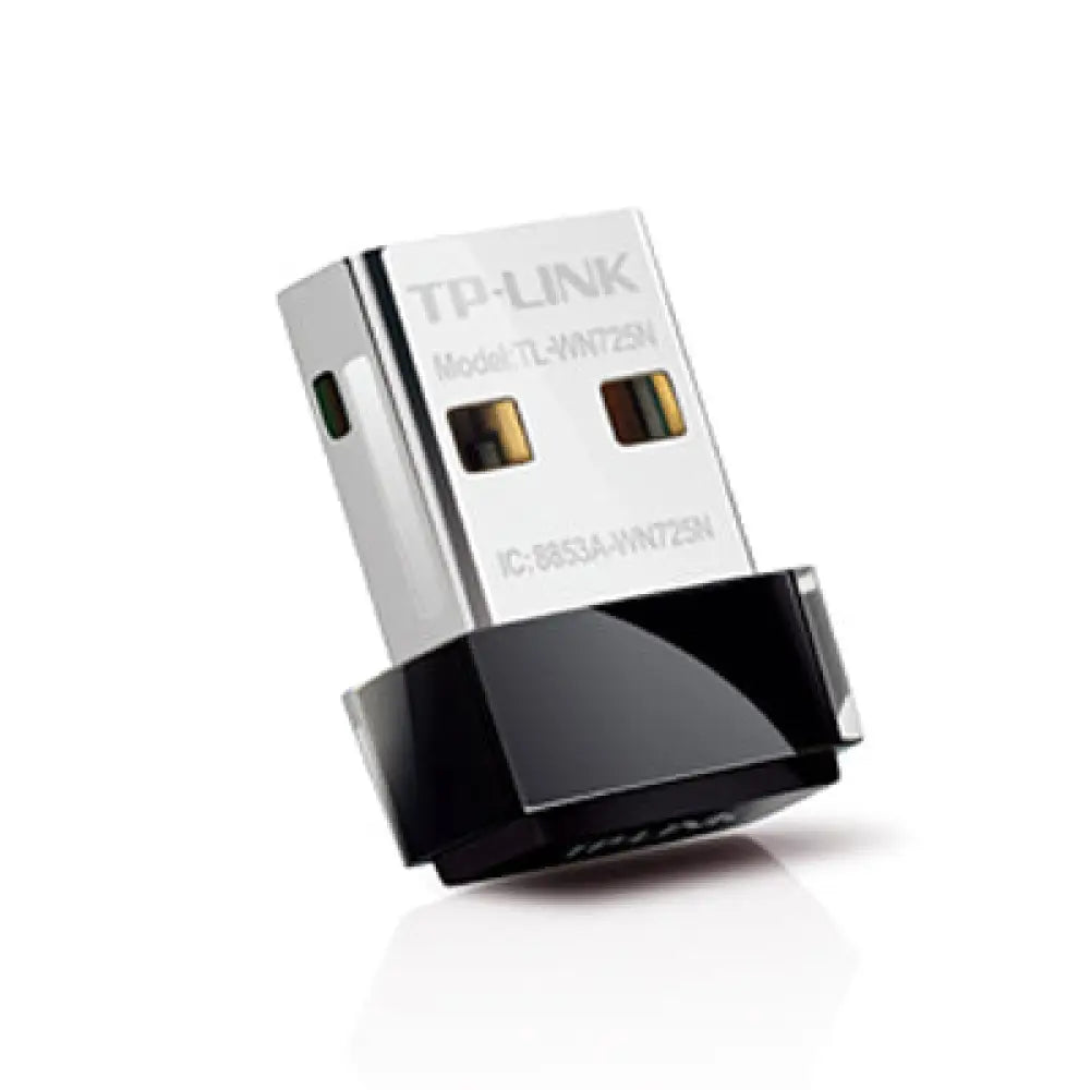 Tarjeta de red WiFi TP-LINK TL-WN725N USB Nano con antena N150 para conexión inalámbrica estable.