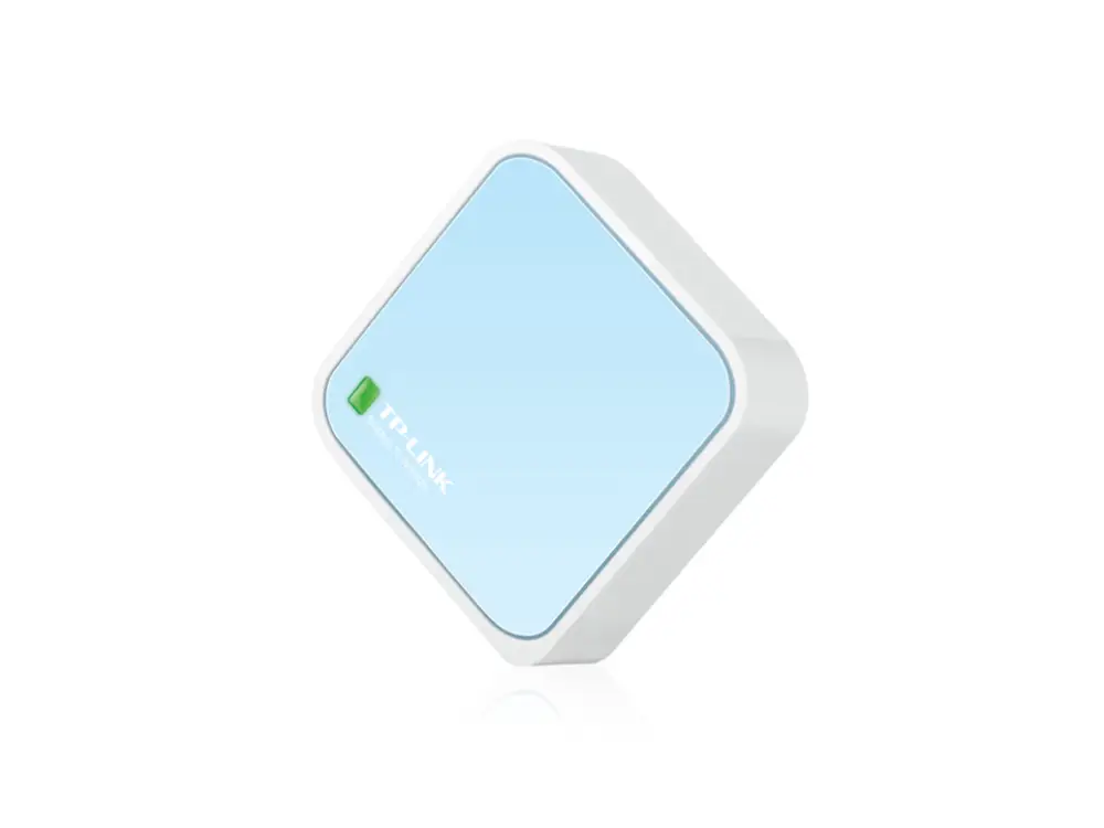 TP-Link TL-WR802N router inalámbrico Ethernet rápido Banda única (2.4 GHz) Azul. Blanco - detalle