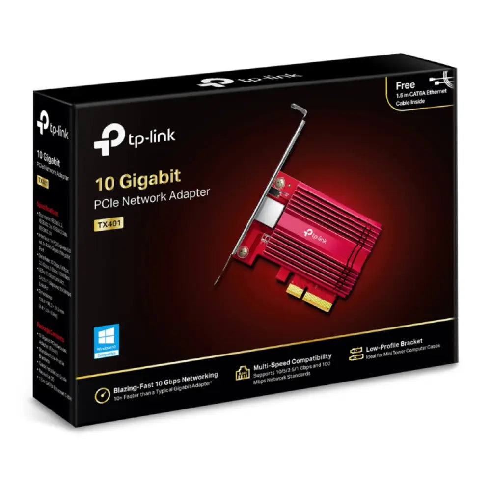TP-Link TX401 adaptador y tarjeta de red Interno Ethernet 10000 Mbit/s - detalle