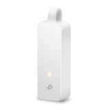 Adaptador de red USB 3.0 Tipo C a Ethernet Gigabit TP-LINK con 3 puertos para conexión rápida y estable en dispositivos compatibles.