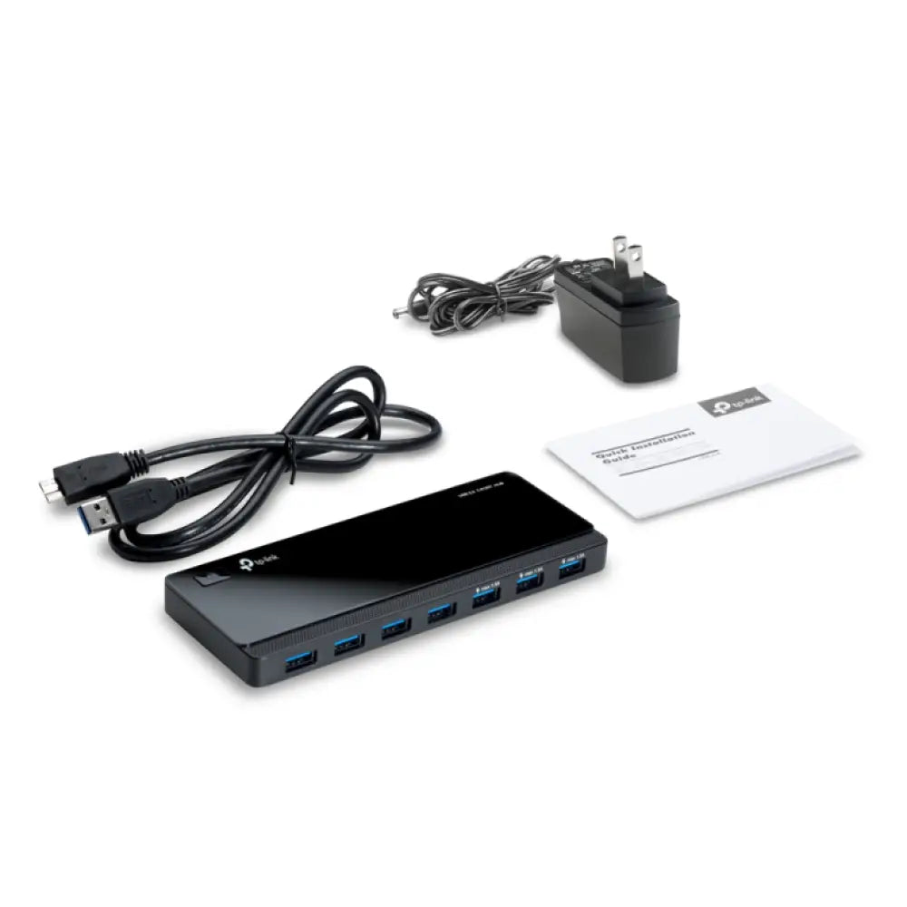 TP-Link UH700 hub de interfaz USB 3.2 Gen 1 (3.1 Gen 1) Micro-B 5000 Mbit/s Negro - detalle
