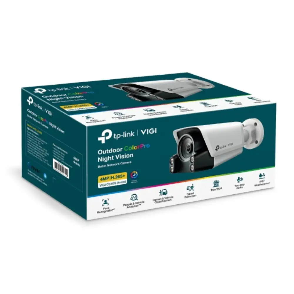 TP-Link VIGI C340S Bala (forma) Cámara de seguridad IP Exterior 2688 x 1520 Pixeles Pared - detalle