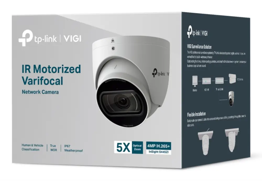 TP-Link VIGI InSight S445ZI Torreta Cámara de seguridad IP Exterior 2688 x 1520 Pixeles Techo - detalle