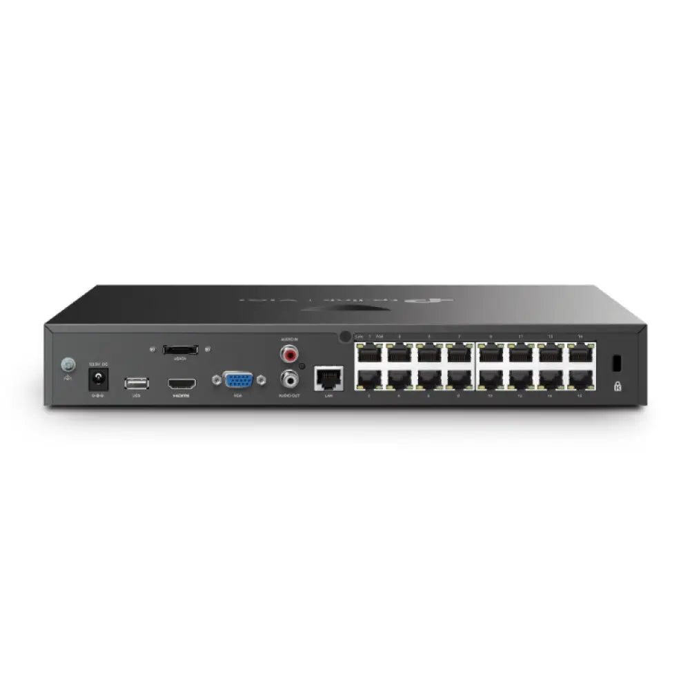 TP-Link VIGI NVR2016H-16P Grabadore de vídeo en red (NVR) Negro - detalle