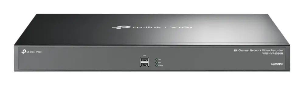 TP-Link VIGI NVR4064H Grabadore de vídeo en red (NVR) Negro - detalle