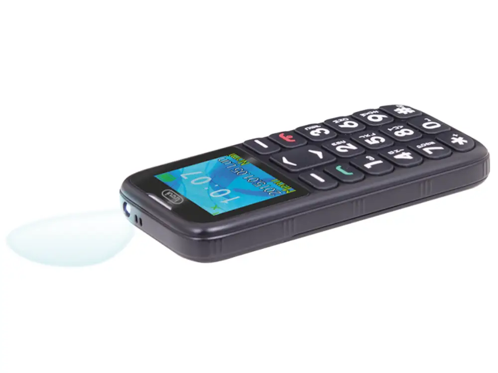 Trevi Sicuro 10 4.5 cm (1.77") Negro Teléfono para personas mayores - detalle