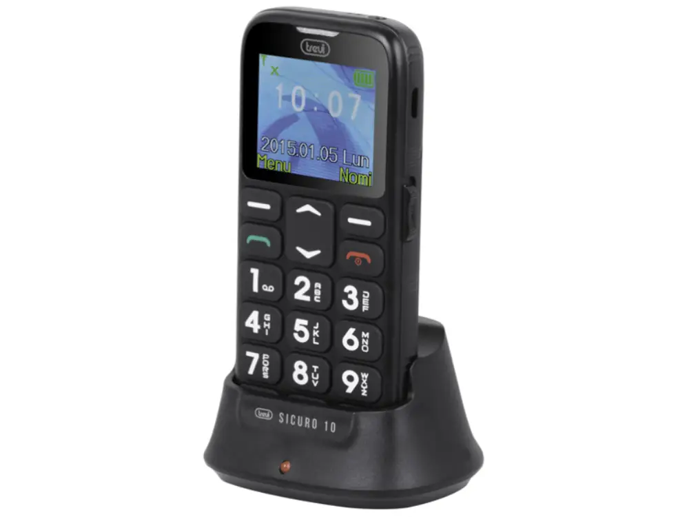 Trevi Sicuro 10 4.5 cm (1.77") Negro Teléfono para personas mayores - detalle