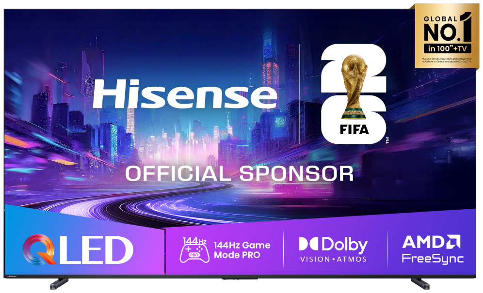 TV HISENSE 100E7Q PRO 100" 4K ULTRA HD SMART TV WIFI NEGRO - detalle