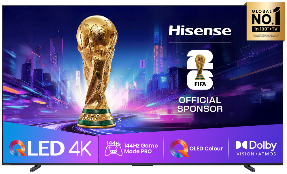TV HISENSE 100E7Q PRO 100" 4K ULTRA HD SMART TV WIFI NEGRO - detalle