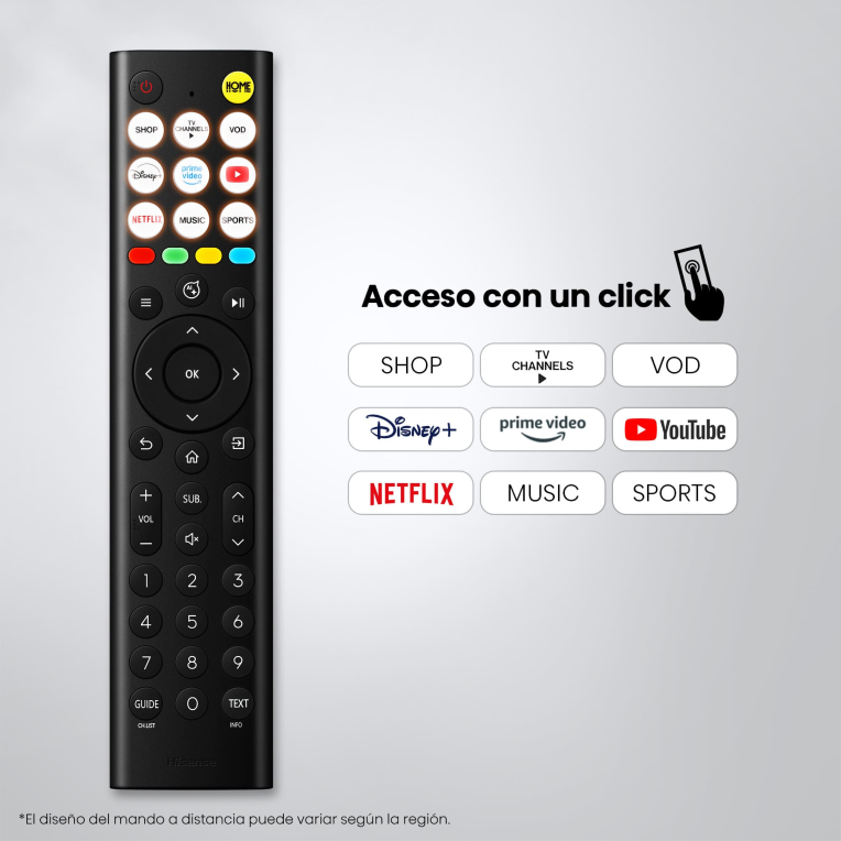 TV HISENSE 32A5S 32" FHD QLED SMART TV DOLBY ATMOS MODO JUEGO AIRPLAY - detalle