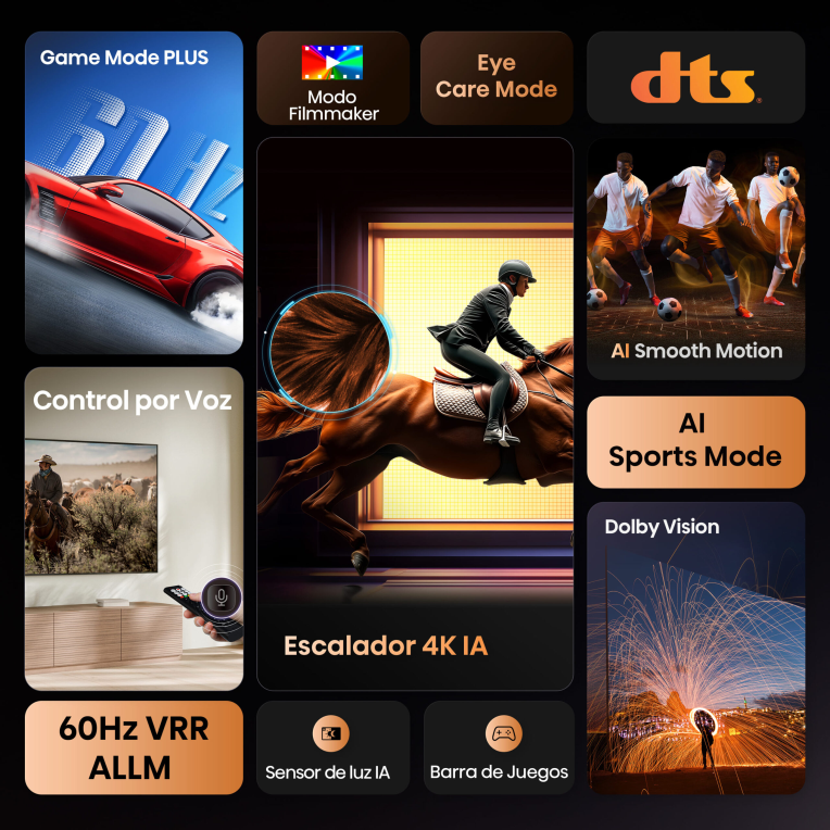 TV HISENSE 50A6Q 50" UHD 4K VIDAA SMART TV MODO JUEGO - detalle
