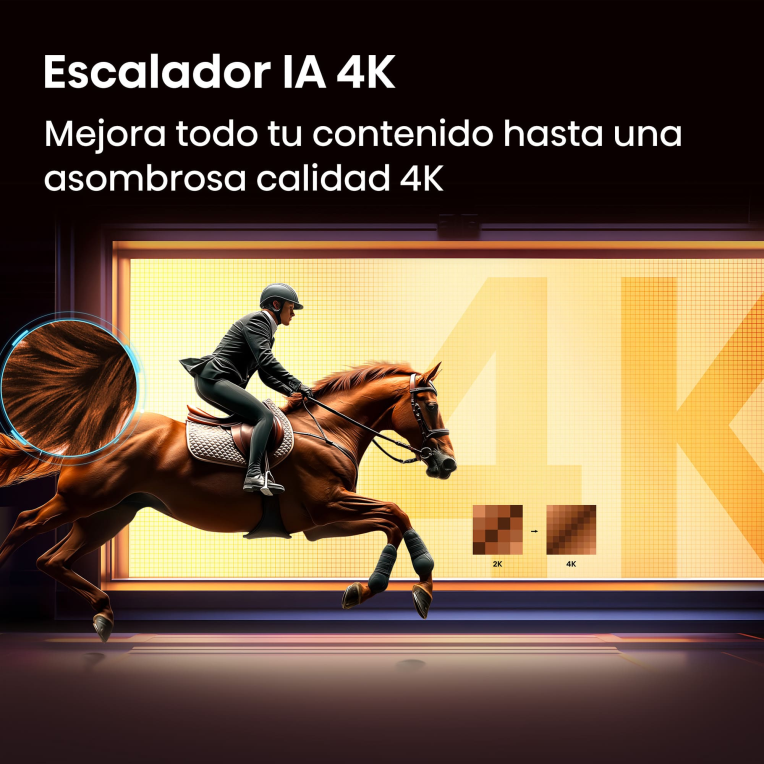 TV HISENSE 85E7S 85" UHD 4K QLED DOLBY VISION ATMOS MODO JUEGO PLUS HDR10+ - detalle