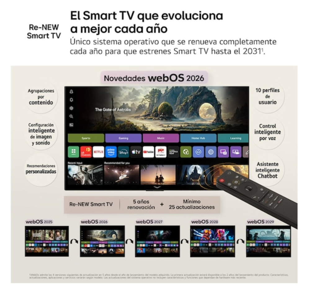 TV LG 43QNED81B6C.AEU 43" QNED EVO MINILED PATAS LATERALES WIFI HDMI X3 - detalle