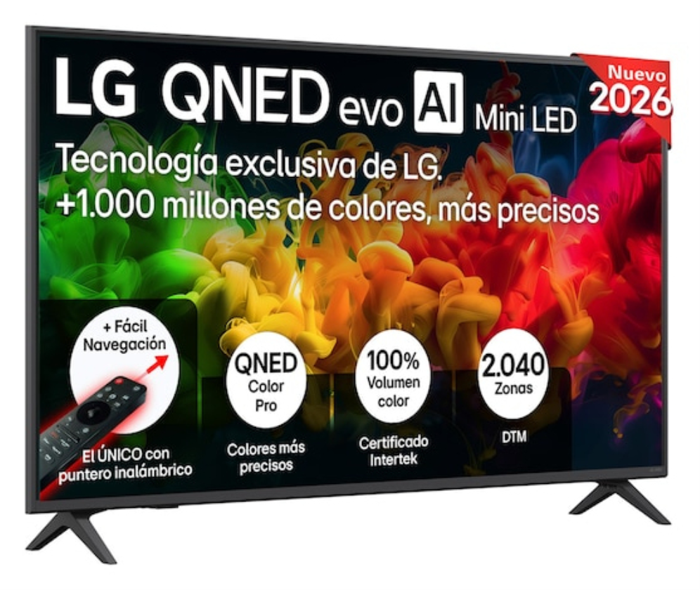 TV LG 50QNED81B6C.AEU 50" QNED EVO MINILED PATAS LATERALES WIFI HDMI X3 - detalle