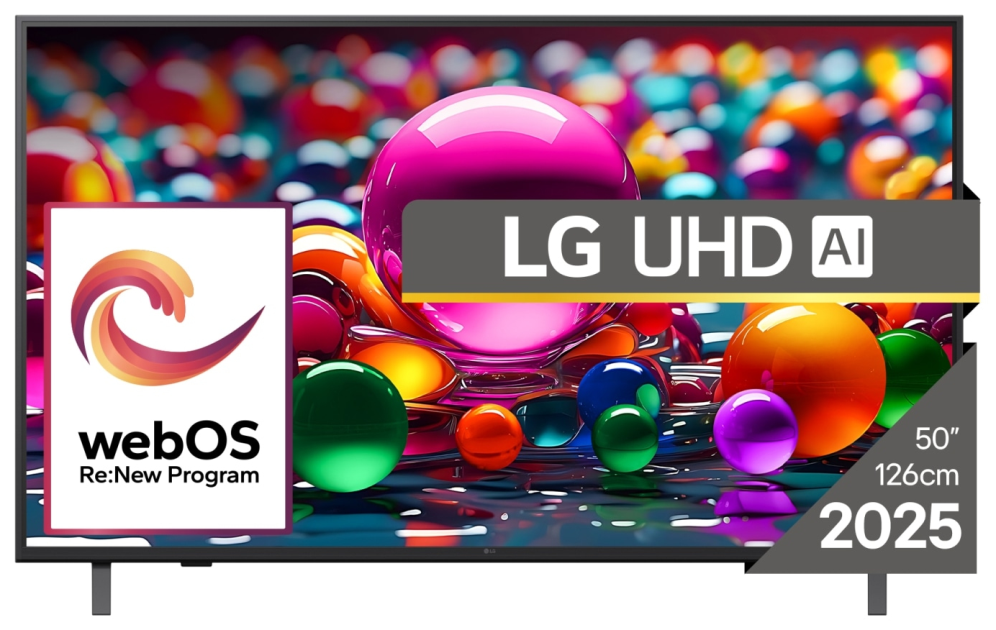 TV LG AI 50UA75003LA.AEUQ 50" LED 4K ULTRAHD SMART WEBOS HDR10 - detalle