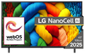 TV LG NANOCELL 43NANO80A3B 43" 4K ULTRA HD SMART TV WIFI NEGRO