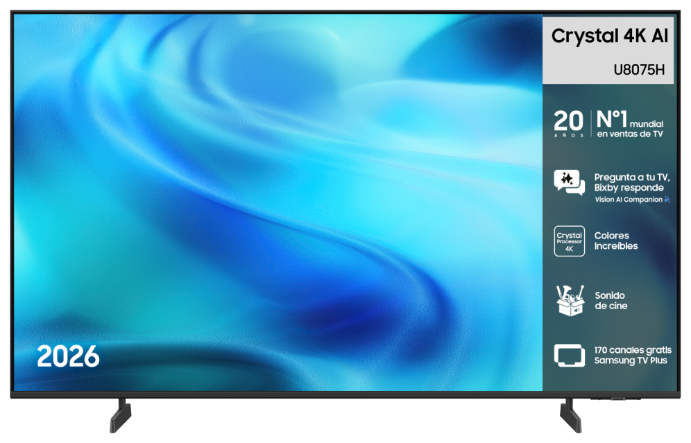 TV SAMSUNG 43" TU43U8075H CRYSTAL UHD SMART TV BT