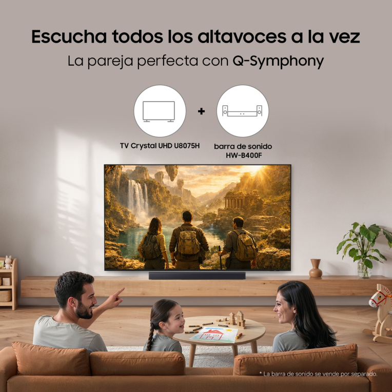 TV SAMSUNG 43" TU43U8075H CRYSTAL UHD SMART TV BT - detalle