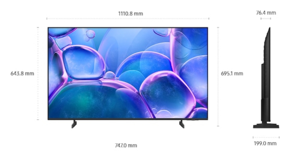 TV SAMSUNG 50" UE50U7022FKXXH 4K LED CRYSTAL U7022F - detalle