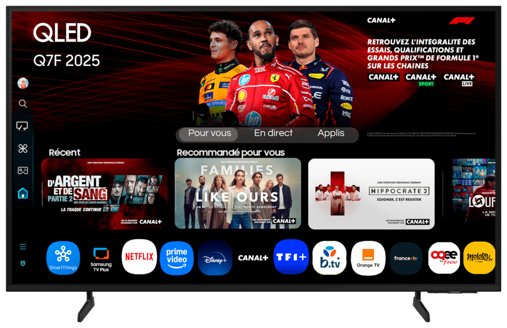 TV SAMSUNG AI QLED 55" TQ55Q7FAAUXXC UHD 4K QUANTUM HDR TIZEN