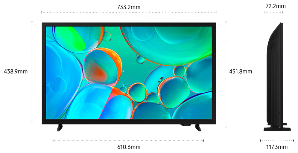 TV SAMSUNG LED TU32H5005FKXXC 32" HD Ready Smart TV Tizen HDR10+ - detalle