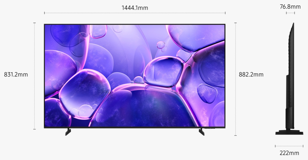 TV SAMSUNG LED TU65U8005FUXXC 65" 4K UHD SMART TIZEN HDR10+ - detalle