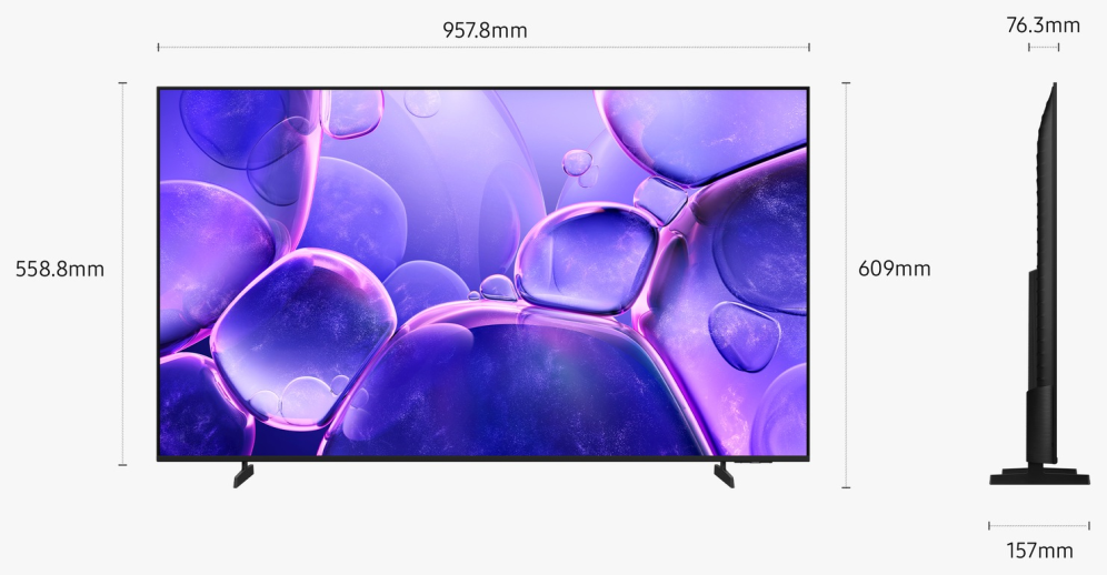 TV SAMSUNG TU43U8005FU 43" LED 4K UHD SMART TV TIZEN HDR10+ - detalle