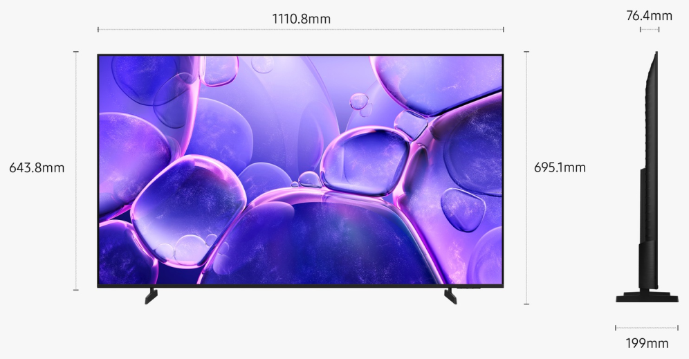 TV SAMSUNG TU50U8005FU 50" LED 4K UHD SMART TV TIZEN HDR10+ - detalle