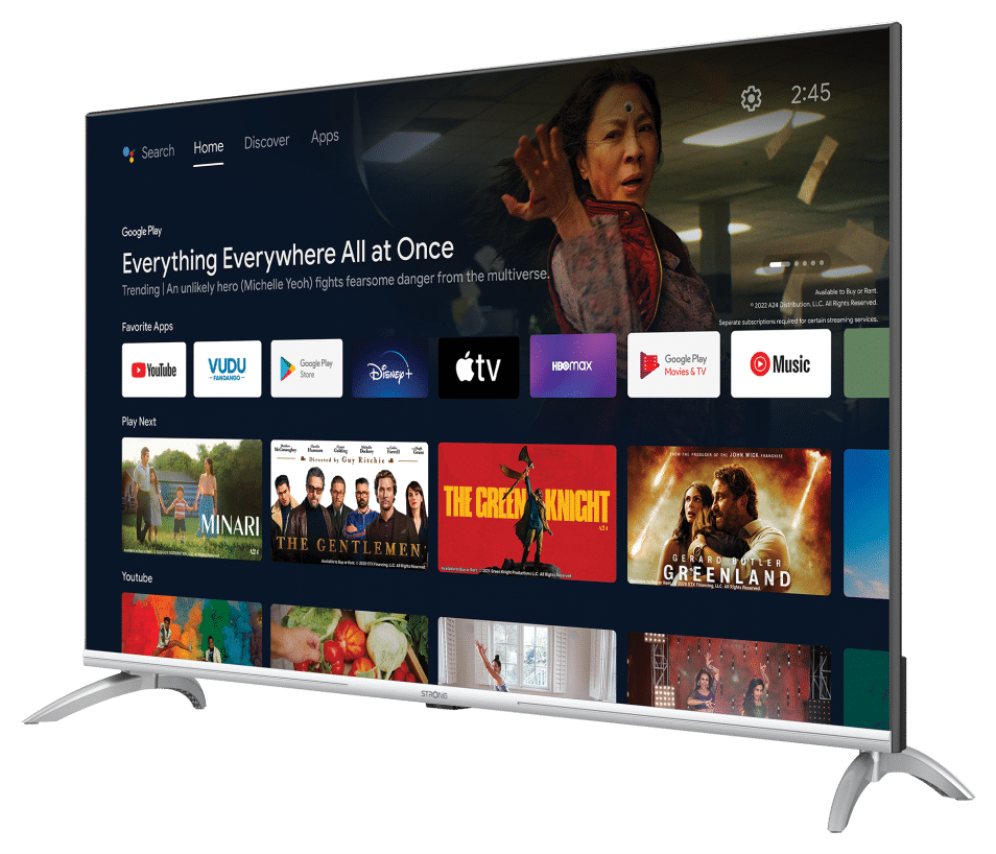 TV STRONG 43" SERIE D559 43UD6593 ANDROIDTV - detalle