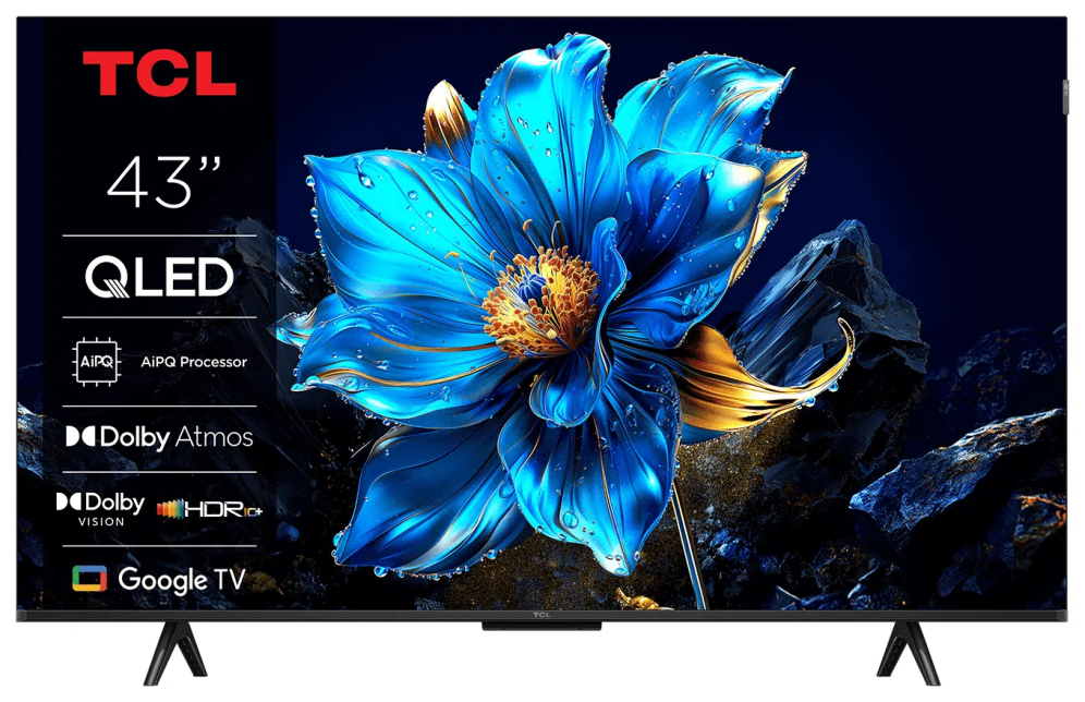 TV TCL QLED 43" 4K UHD SMART TV WIFI METALICO