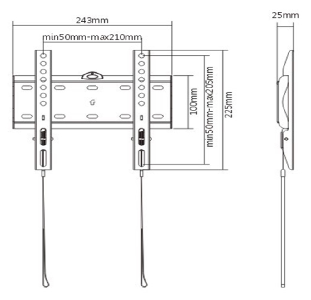 TV WALL MOUNT FIXED 23" - 55"? - detalle