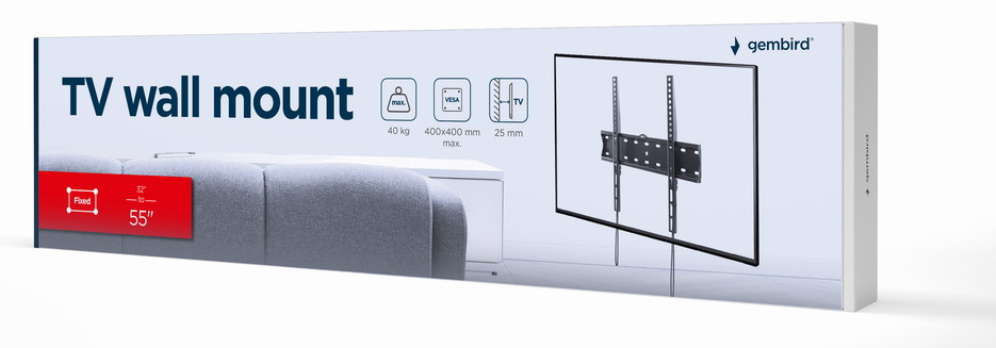 TV WALL MOUNT FIXED 32"-?55"? 40 KG - detalle