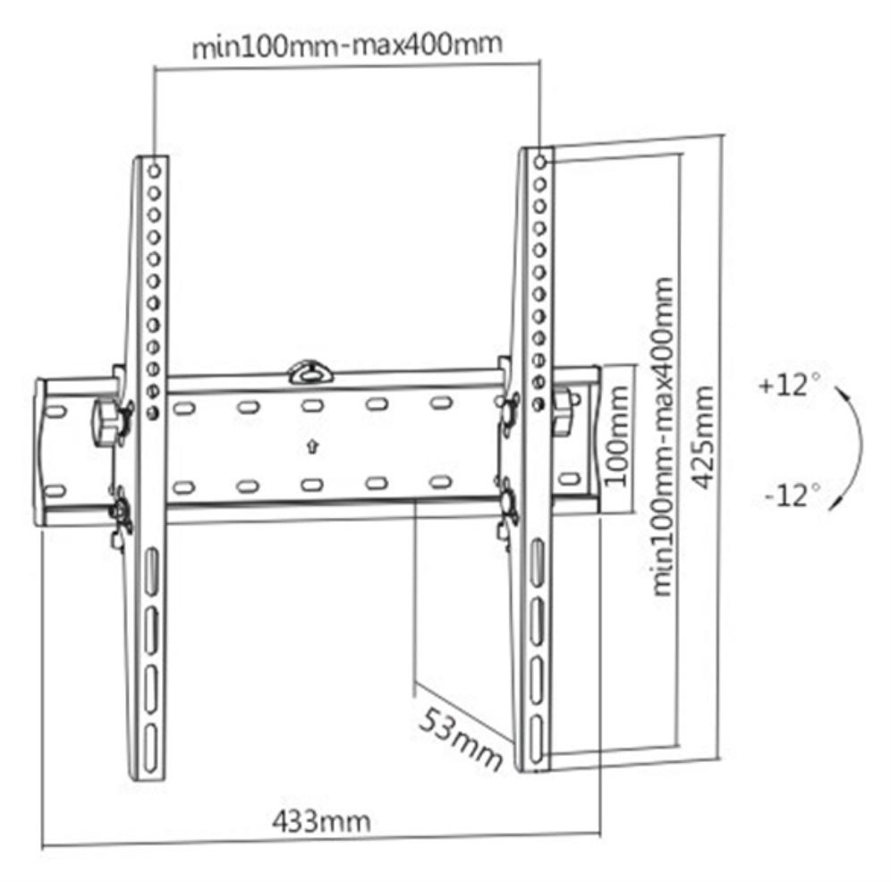 TV WALL MOUNT TILT 32"-?55"? 40KGS - detalle