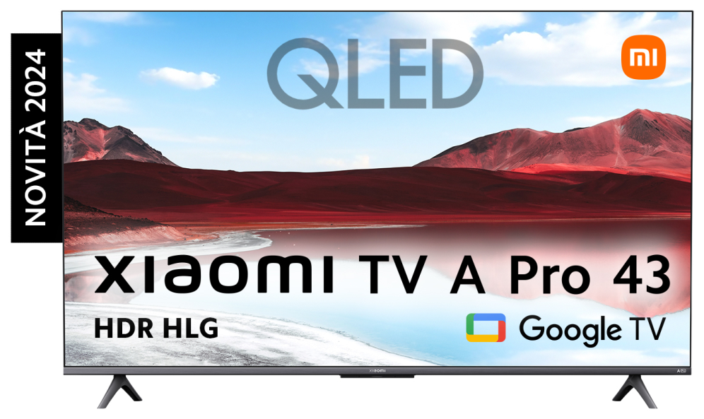 Xiaomi TV A Pro 43'' 109.2 cm (43") 4K Ultra HD Smart TV Wifi Gris. Titanio
