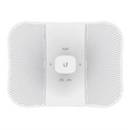 Repetidor Ubiquiti LiteBeam AC en color blanco, puente wifi de 450 Mbit/s con antena de 23dBi para conexiones de largo alcance.