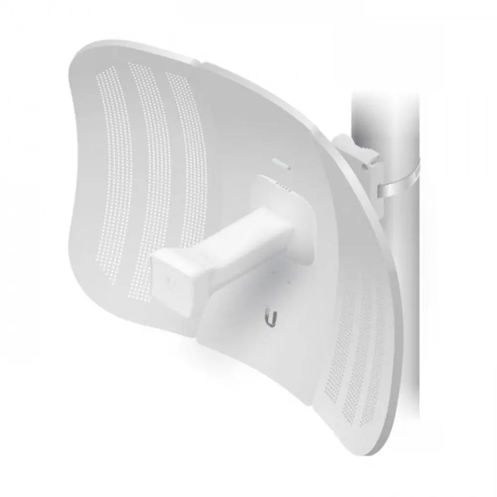 Antena Ubiquiti LiteBeam M5 LBE-M5-23 de 5GHz y 23dBi, punto de acceso de red con diseño compacto y antena direccional.