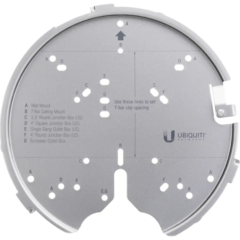Kit de montaje en aluminio Ubiquiti U-PRO-MP para accesorios Unifi AC Pro, AC HD y AC SHD, compatible con redes WiFi.