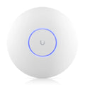 Punto de acceso Ubiquiti U7 Pro WiFi 7 de color blanco con tecnología PoE y velocidad de 5800 Mbit/s.