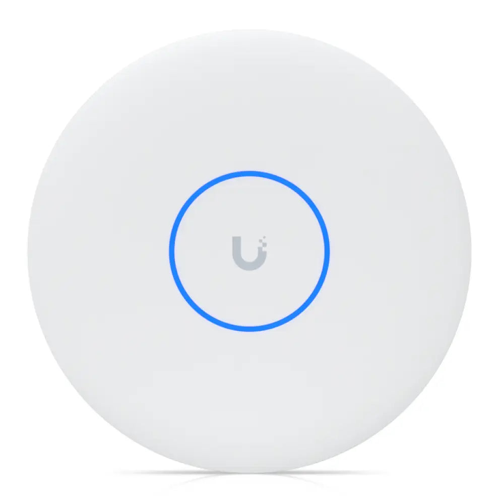 Punto de acceso Ubiquiti U7 Pro XGS en color blanco, con capacidad de 8600 Mbit/s y soporte PoE, para redes Wi-Fi avanzadas