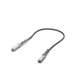 Cable de fibra óptica Ubiquiti UACC-DAC-SFP10 de 0.5 m, cable directo de alta velocidad SFP+ negro para redes.
